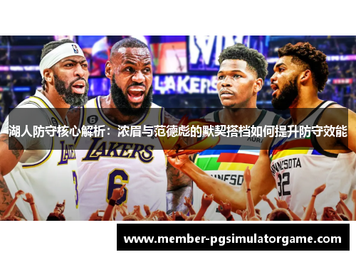 湖人防守核心解析：浓眉与范德彪的默契搭档如何提升防守效能