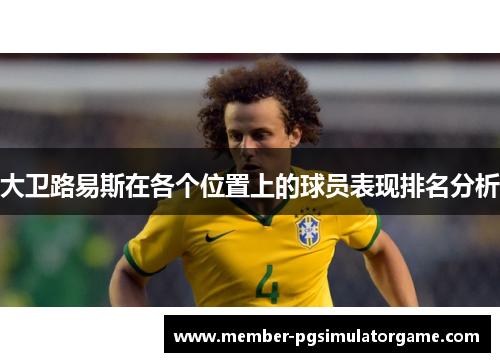 大卫路易斯在各个位置上的球员表现排名分析