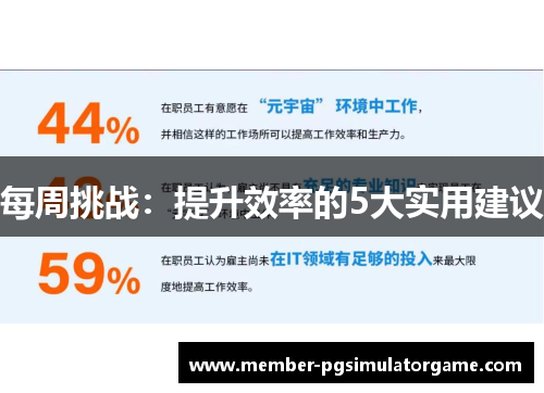 每周挑战：提升效率的5大实用建议